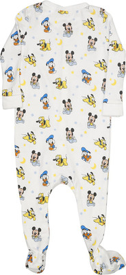 

Indirang Baby Boys White Bodysuit