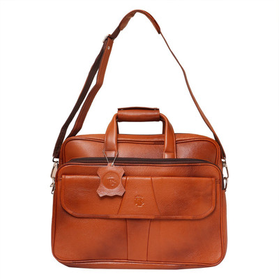 

Royal Leather Emporium 17 inch Laptop Messenger Bag(Tan), Rle-tan