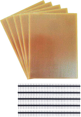 

Elph General Purpose PCB Printed Circuit Board with 2.54 mm Male Berg Strips(Multicolor)