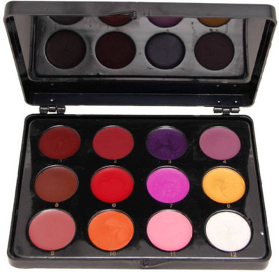 

C2P Professional Make-Up Lipstick Palette Large (12 In 1)(Multicolor)
