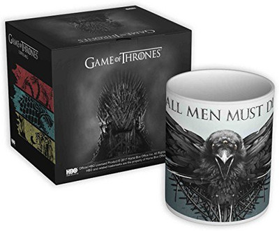 

Redwolf Game Of Thrones - All Men Must Die(Official Licensed) Ceramic Mug(350 ml), Multicolor