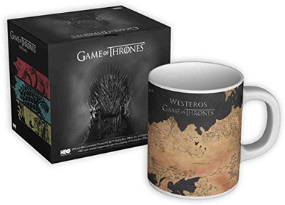 

Redwolf Game Of Thrones - Westeros Map(Official Licensed) Ceramic Mug(350 ml), Multicolor