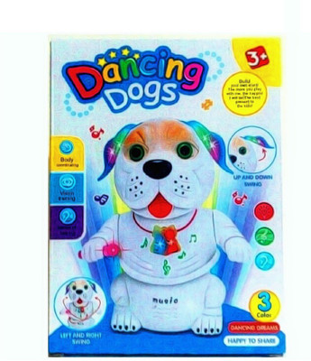 

HUNGER TOYS Dancing Dogs with Music & Light(White, Pink)
