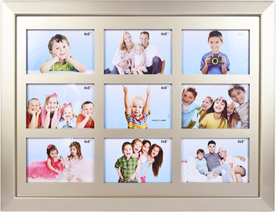 

Archies Frames Acrylic Photo Frame(Gold, 9 Photos)