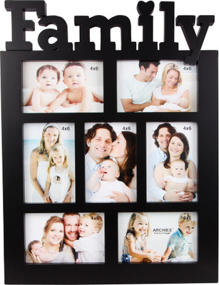

Archies Frames Acrylic Photo Frame(Black, 7 Photos)