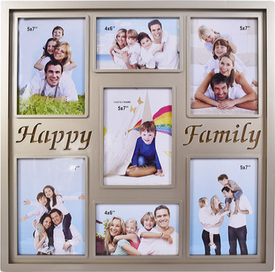 

Archies Frames Acrylic Photo Frame(Gold, 7 Photos)