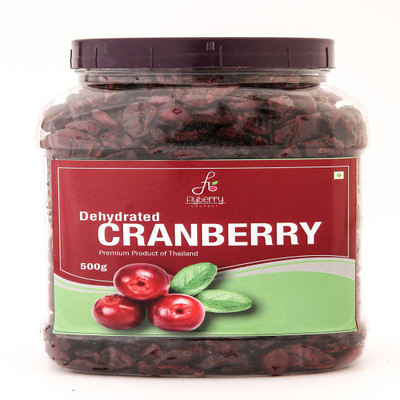 

Flyberry Gourmet Dehydrated Cranberry 500 g Cranberries(500 g, Plastic Bottle)