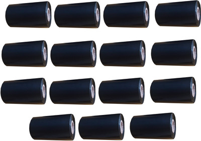 

Royaltec Royaltec 105MMX300Mtr Barcode Ribbon Set of 15 Non-adhesive Paper Label(Black)