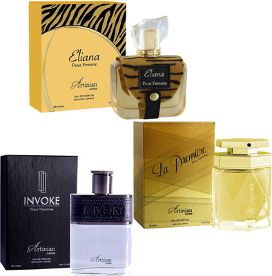 

ARTINIAN PARIS Combo Eliana, Invoke & La Premiere ( Made In France ) Eau de Parfum - 100 ml(For Men & Women)