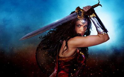 

Gal Gadot Wonder Woman 2017 ON HI QUALITY LARGE PRINT 36X24 INCHES Photographic Paper(36 inch X 24 inch, Rolled)