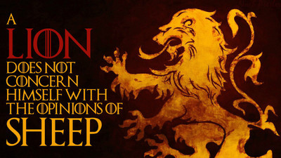 

LION QUOTE ON HI QUALITY LARGE PRINT 36X24 INCHES Photographic Paper(36 inch X 24 inch, Rolled)