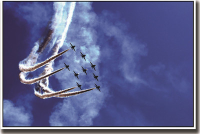 

9 planes flying together Fine Art Paper Print Poster ON HI QUALITY LARGE PRINT 36X24 INCHES Photographic Paper(36 inch X 24 inch, Rolled)