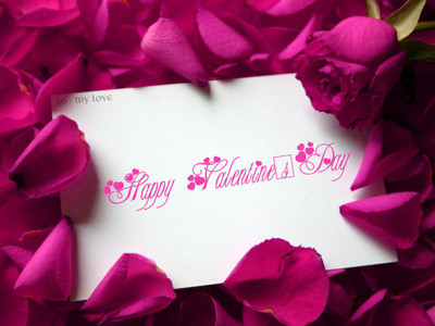 

happy valentine's day LOVE ON HI QUALITY LARGE PRINT 36X24 INCHES Photographic Paper(36 inch X 24 inch, Rolled)