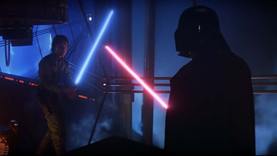 

Movie Star Wars Episode V The Empire Strikes Back Star Wars Darth Vader Luke Skywalker Lightsaber ON HI QUALITY LARGE PRINT 36X24 INCHES Photographic Paper(36 inch X 24 inch, Rolled)