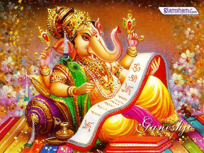 

GOD'S GANESH JI ON HI QUALITY LARGE PRINT 36X24 INCHES Photographic Paper(36 inch X 24 inch, Rolled)