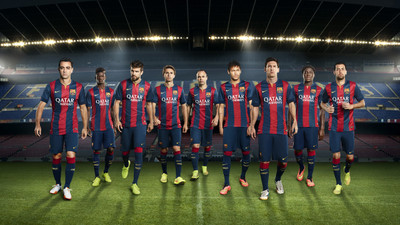 

FC Barcelona Football club Team ON HI QUALITY LARGE PRINT 36X24 INCHES Photographic Paper(36 inch X 24 inch, Rolled)