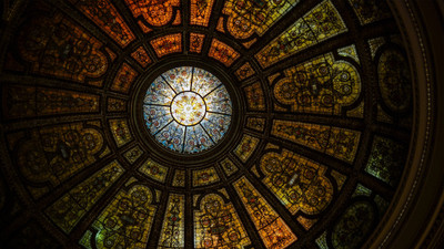 

Chicago Cultural Center Dome ON HI QUALITY LARGE PRINT 36X24 INCHES Photographic Paper(36 inch X 24 inch, Rolled)
