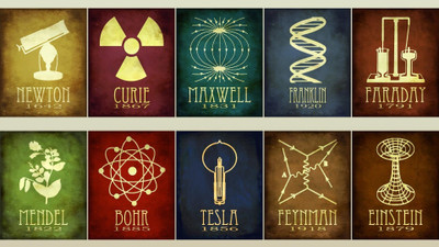 

SCIENTISTS NEWTON ALBERT EINSTEIN NIKOLA TESLA FARADAY ON HI QUALITY LARGE PRINT 36X24 INCHES Photographic Paper(36 inch X 24 inch, Rolled)