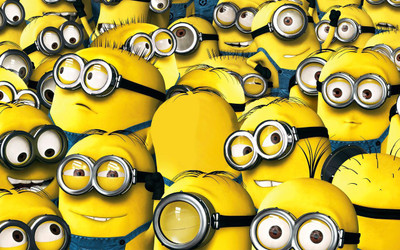 

Movie Despicable Me Minions ON HI QUALITY LARGE PRINT 36X24 INCHES Photographic Paper(36 inch X 24 inch, Rolled)