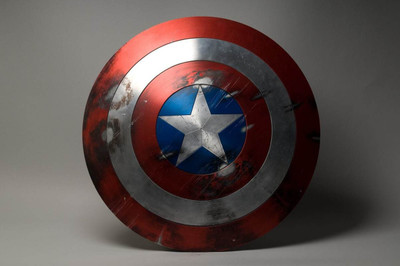 

Comics Captain America Shield ON HI QUALITY LARGE PRINT 36X24 INCHES Photographic Paper(36 inch X 24 inch, Rolled)