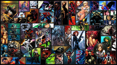 

COMIC CHARACTER MARVEL SPIDER MAN DEADPOOL SILVER SURFER HULK SUPERMAN ON FINE ART PAPER HD QUALITY WALLPAPER POSTER Fine Art Print(19 inch X 13 inch, Rolled)