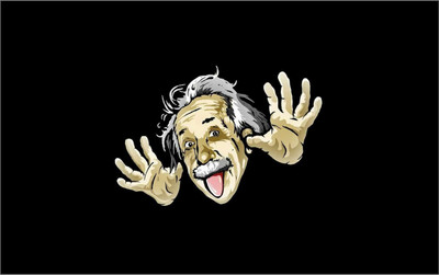 

Funny Einstein ON HI QUALITY LARGE PRINT 36X24 INCHES Photographic Paper(36 inch X 24 inch, Rolled)
