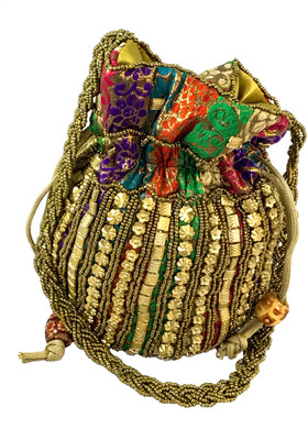

kabir bambhaari potli maroon Pouch(Multicolor)