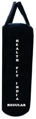 

HEALTH FIT INDIA Regular 4.0 Feet Long, CANVAS Material, Black Color, Unfilled with Hanging Straps Hanging Bag(4.0, 48 kg)