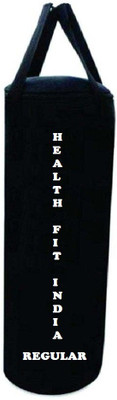 

HEALTH FIT INDIA Regular 3.0 Feet Long, Synthetic Leather Material, Black Color, Unfilled with Hanging Straps Hanging Bag(3.0, 36 kg)