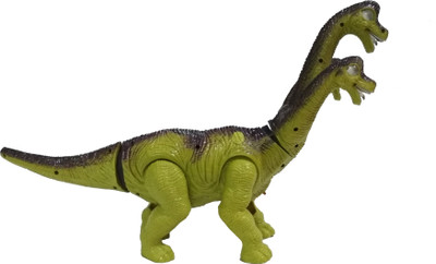 

HALO NATION Electric Dinosaur Toy Egg-Laying Brachiosaurus with Movement, Real Sound effect and Light(Green)