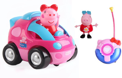 

HALO NATION Cute Cartoon remote Control Adventure car High speed with Peppa Theme(Pink)
