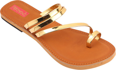 

Footrendz Women Gold Flats