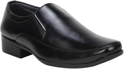 

Wenzel Men's Formal Leather Shoes Slip On For Men(Black