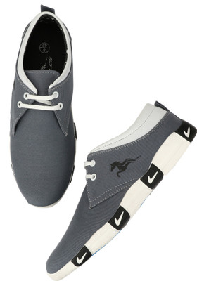 

YODDLY R5021 Canvas Shoes For Men(Grey