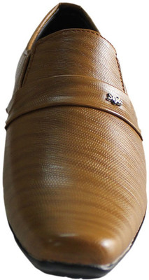 

SK TRADERS Office Wear Slip On For Men(Brown