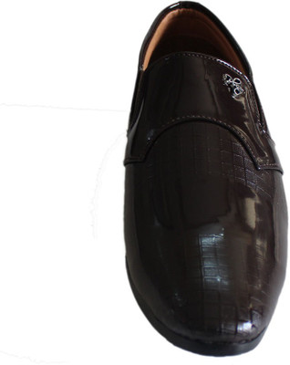 

SK TRADERS Office Wear Slip On For Men(Brown