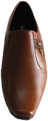 

SK TRADERS Office Wear Slip On For Men(Brown