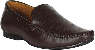 

Vincenzo Men's Casual/Partywear Loafer Shoes For Men(Brown