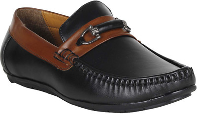 

Vincenzo Men's Casual/Partywear Loafer Shoes For Men(Black