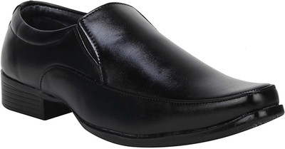 

Wenzel Men's Formal Leather Shoes Slip On For Men(Black