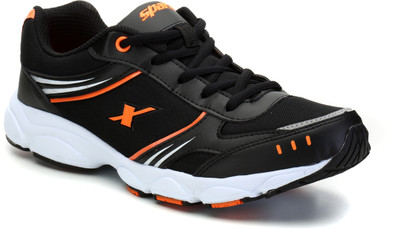 

Sparx 316 Running Shoes For Men(Black, Orange, White, Black flourscent orange