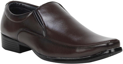 

Wenzel Men's Formal Leather Shoes Slip On For Men(Brown