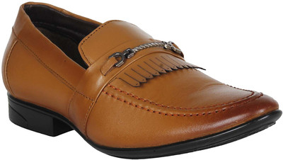 

Vincenzo Men's Genuine Leather Loafer Shoes For Men(Tan