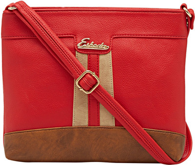 

Esbeda Women Casual Red PU Sling Bag