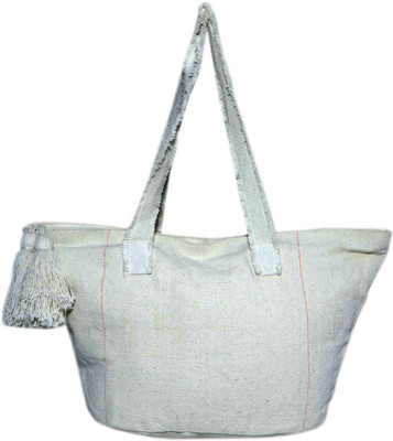 

Diwaah Girls Casual White Cotton Hand-held Bag