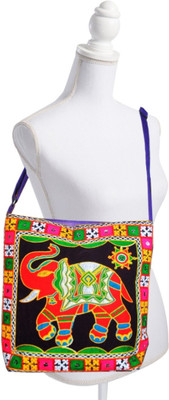

Netboys Women Casual Multicolor Canvas Sling Bag