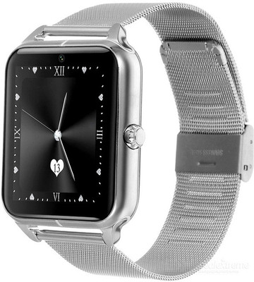 

SYL PLUS Presenting Bluetooth Smartwatch with Sim- Card Support Silver Smartwatch(Silver Strap Free Size)
