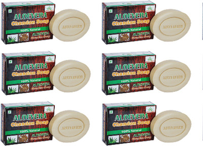 

AryanShakti Aloevera Chandan Soap | 100% natural Soap(450 g, Pack of 6)