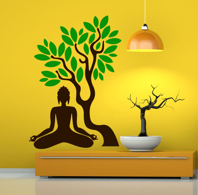 

Decora  Spiritual Sticker(Pack of 1, Brown & green