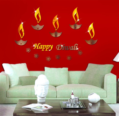 

Naveed arts  Acrylic Sticker Sticker(Pack of 12, Bronze mirror;gold mirror